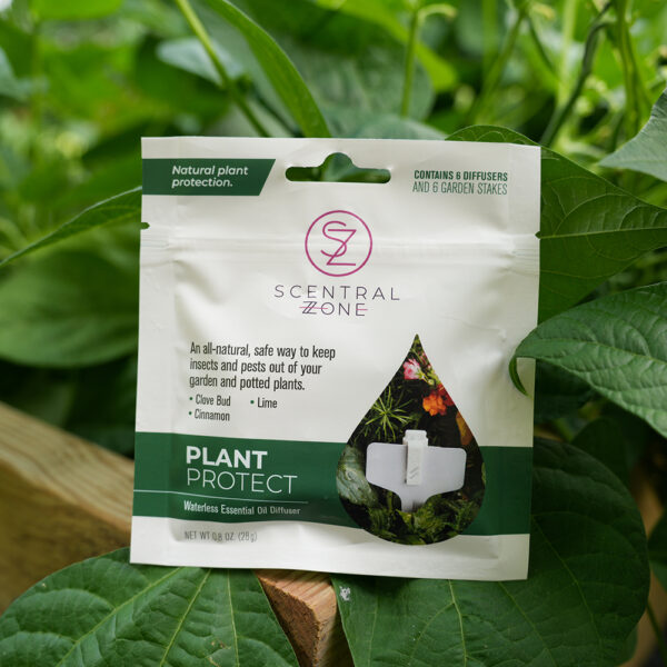 Scentral Zone's Plant Protect waterless essential oil diffuser for natural plant protection against insects and pests