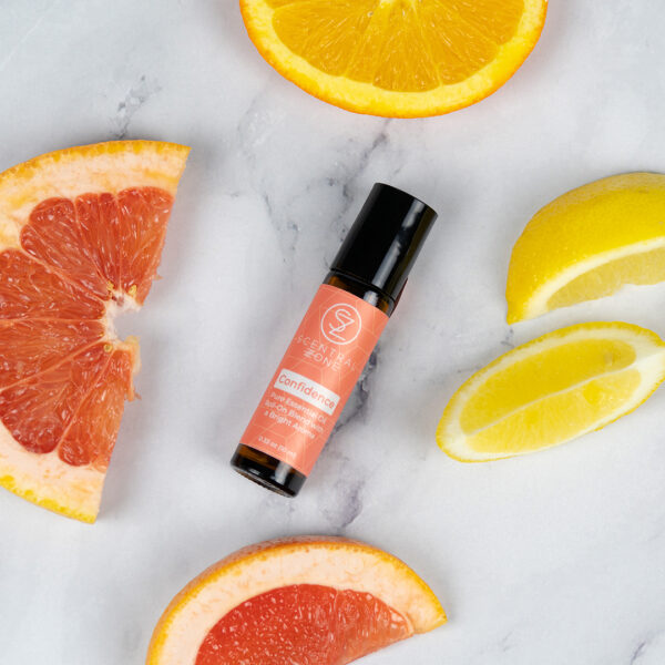 Confidence Roll-On Blend with a bright aroma from essential oils
