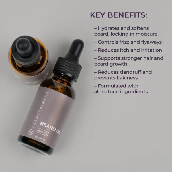 List of key benefits of Scentral Zone's beard oils