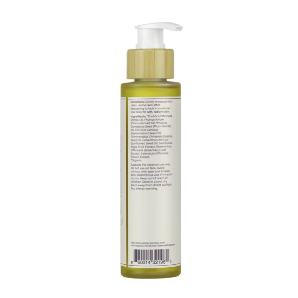 replenishing body oil ingredient list