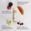 replenishing body oil ingredients watermelon seed oil, plum kernel oil, amla oil, cherry kernel oil